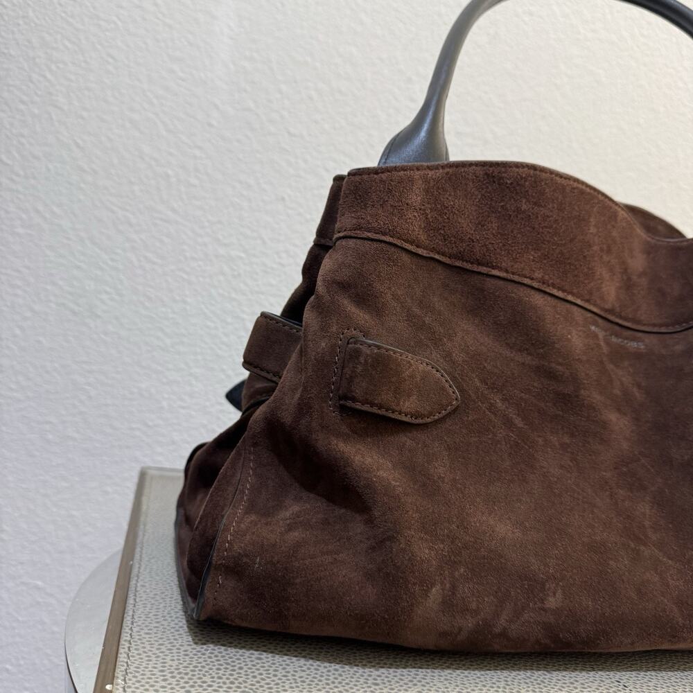 Marc Jacobs Satchel Shoulder bag ‘Dakota’ - Suede Dark Brown - Picture 10 of 16